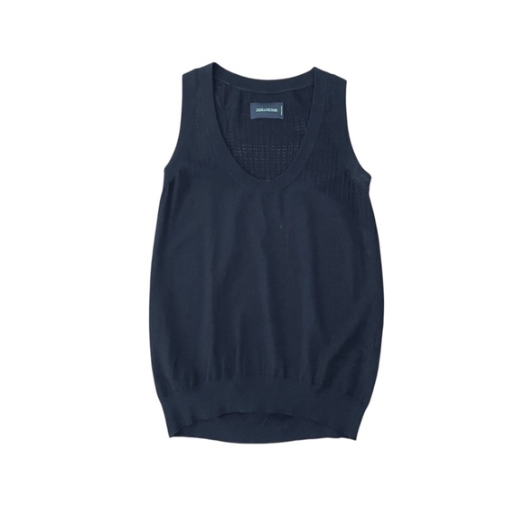 Zadig & Voltaire Milia VE Sleeveless Knit Top - Picture 2 of 8